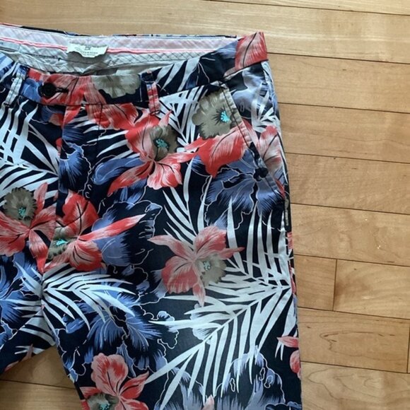 SCOTCH  SODA Bowie Floral straight Leg cotton pants Approximately Si - Picture 5 of 16